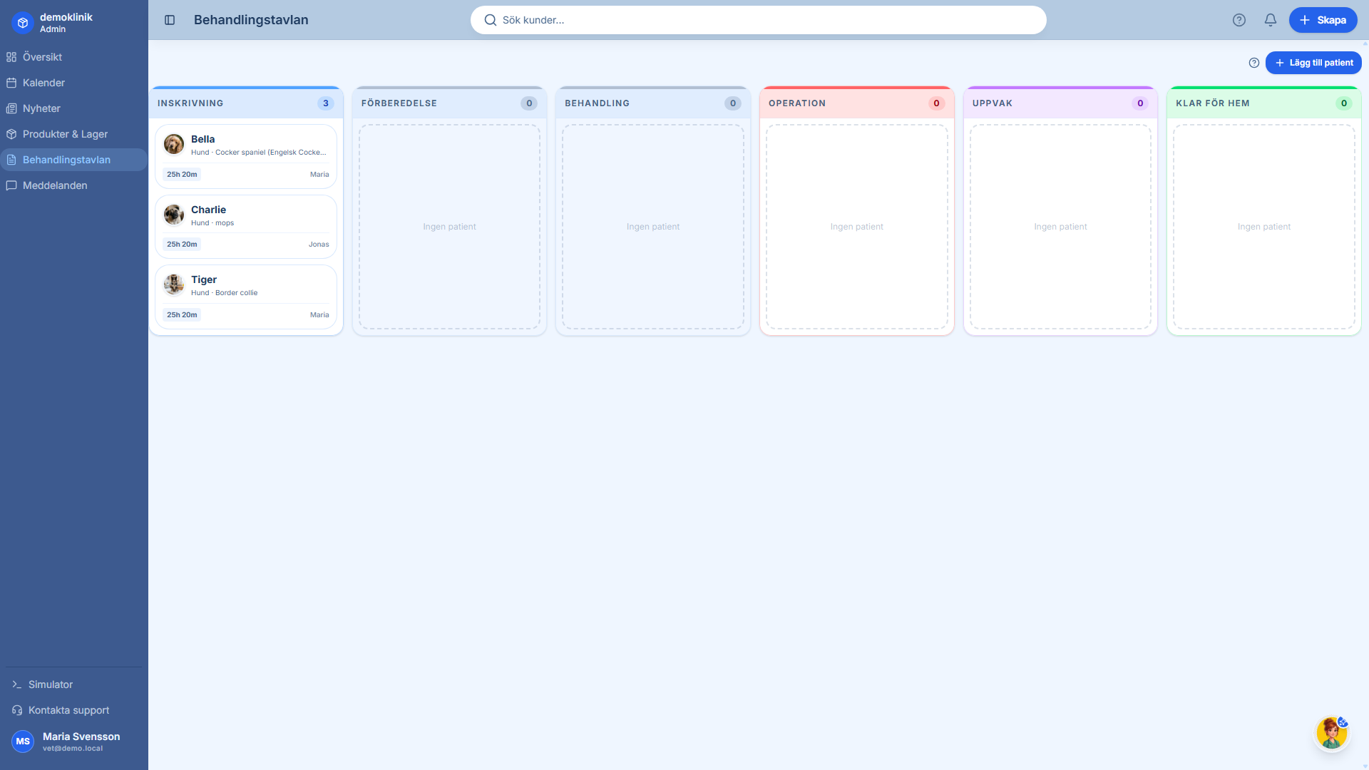 VetLogiq treatment board